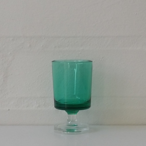 Grønne portvinsglas og snapseglas fra Luminarc