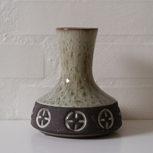 Frank Keramik, vase med smuk, grålig glasur