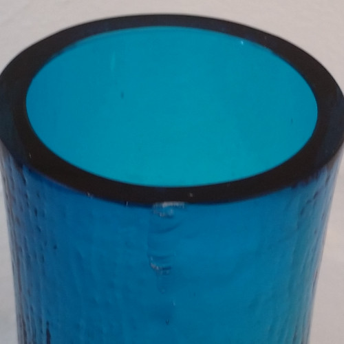 Turkisblå glasvase