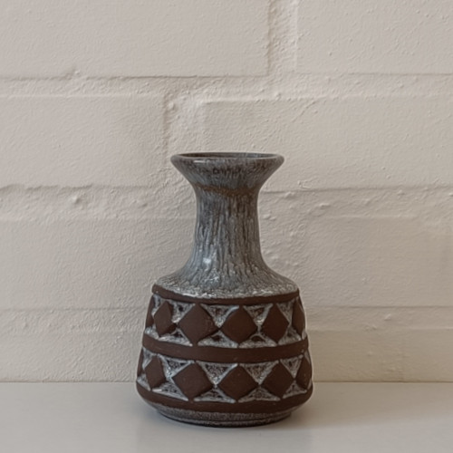 Frank Keramik, lav, grå vase