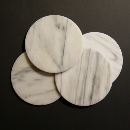 Runde smørbrikker i marmor