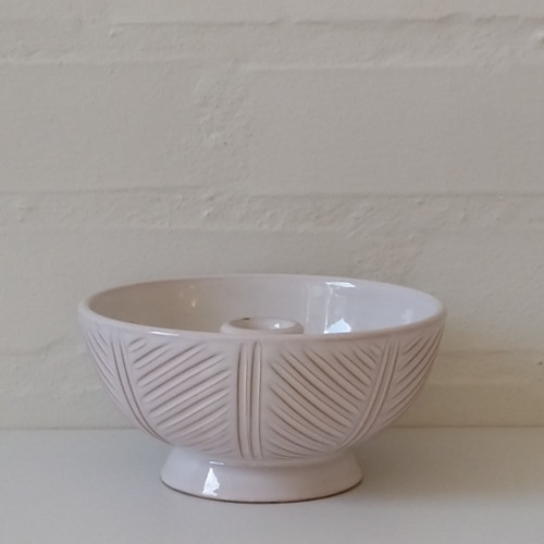 Alma Keramik, hvid lysestage