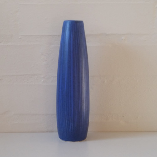 Lehmann, slank, blå vase